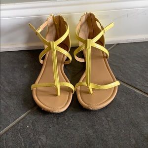 Yellow sandals